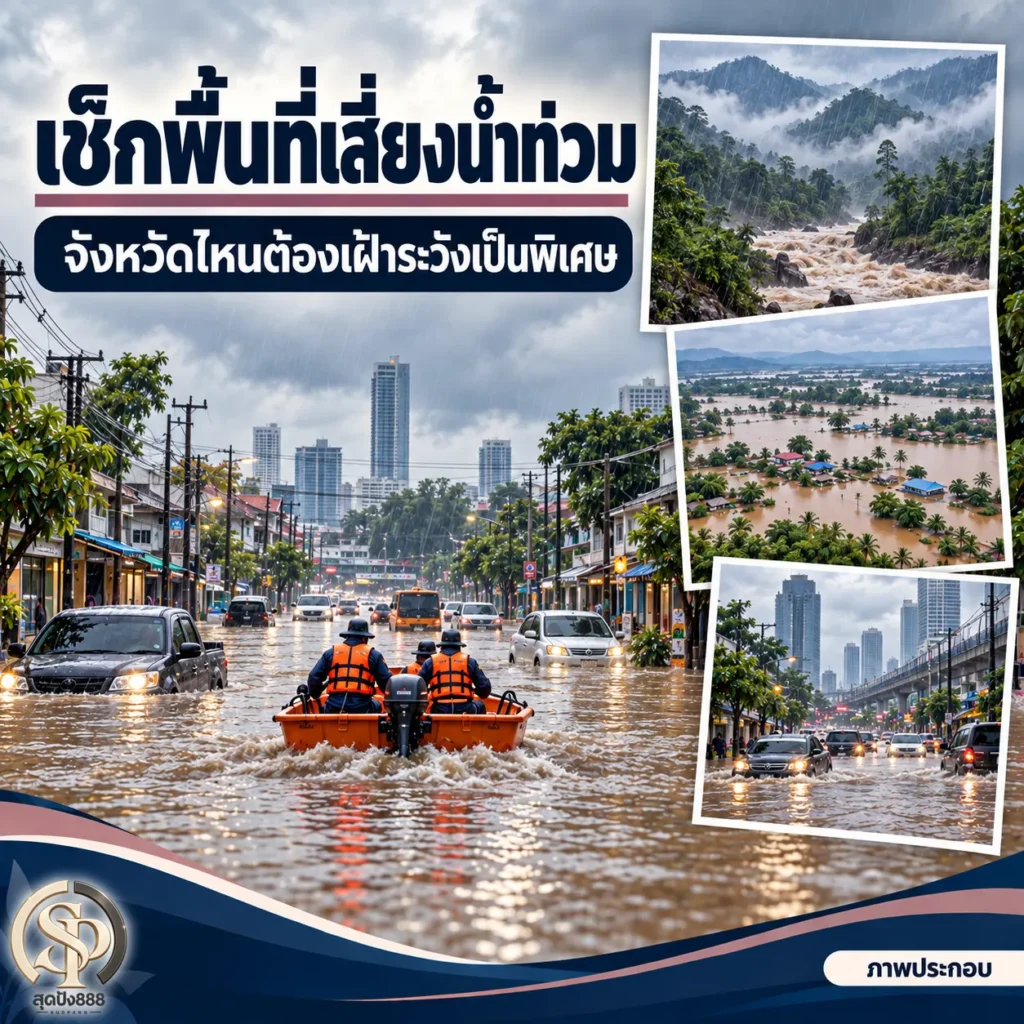 พื้นที่เสี่ยงน้ำท่วม 2026