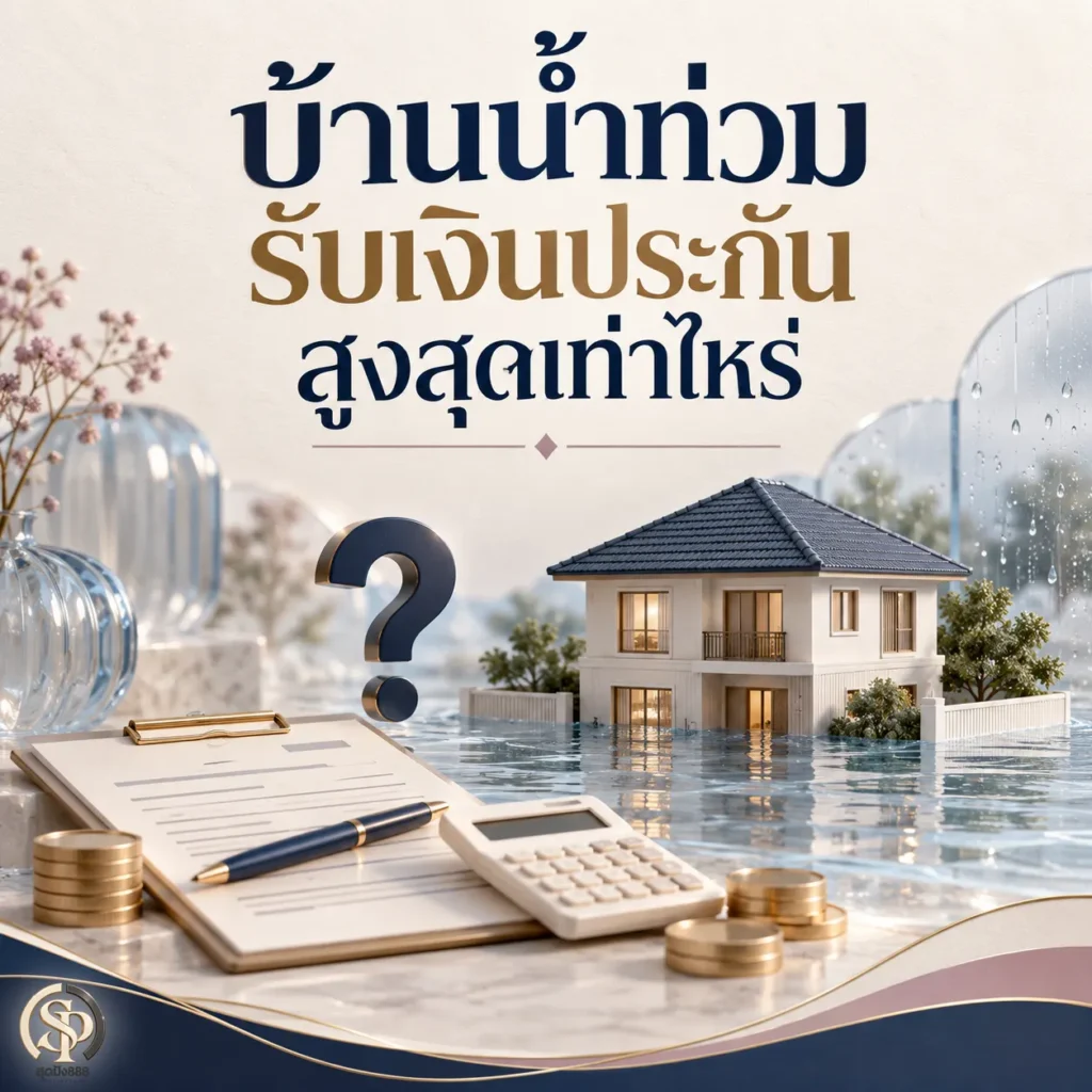 บ้านน้ำท่วม รับเงินประกันสูงสุดเท่าไหร่ 2026