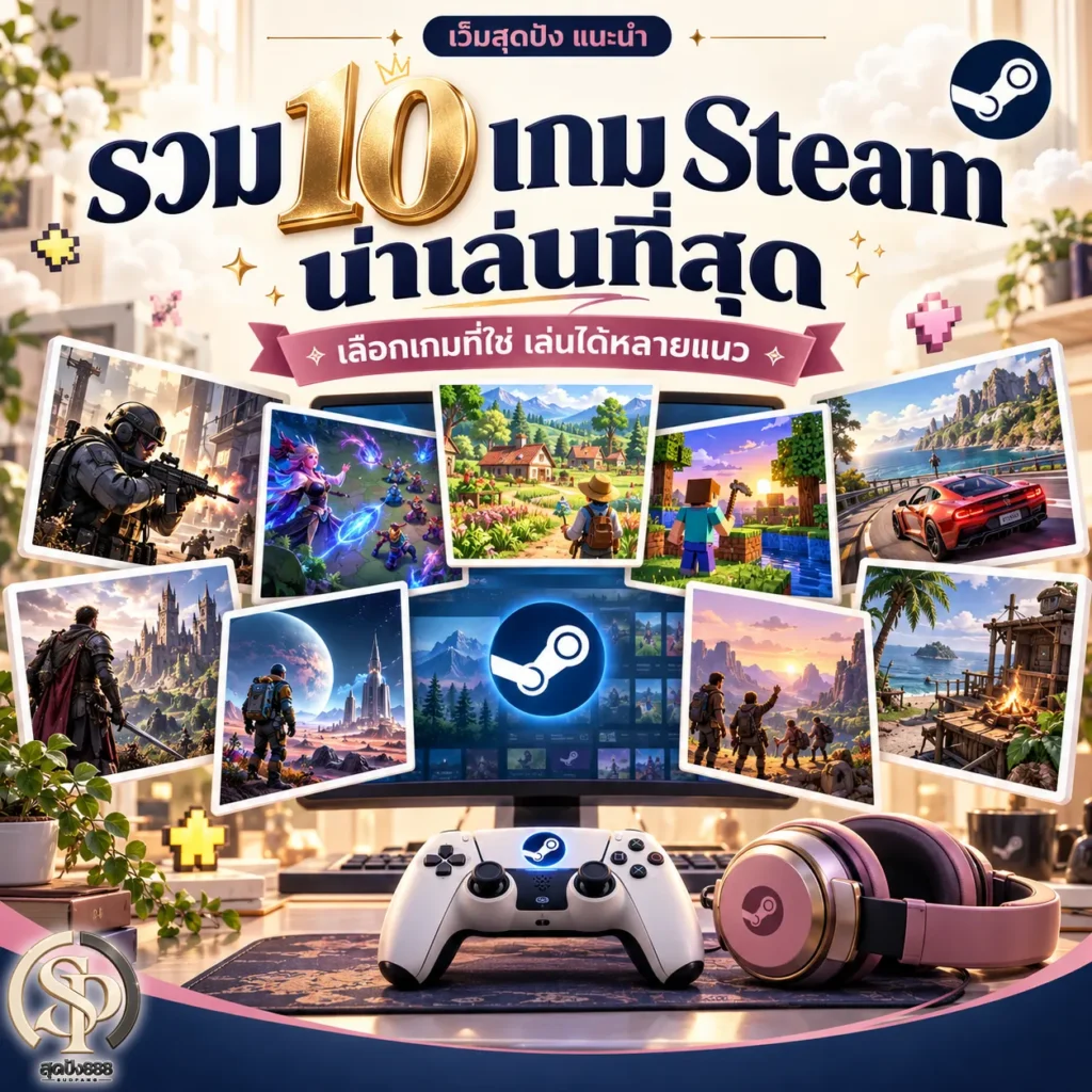 รวม 10 เกม Steam น่าเล่นที่สุด 2026