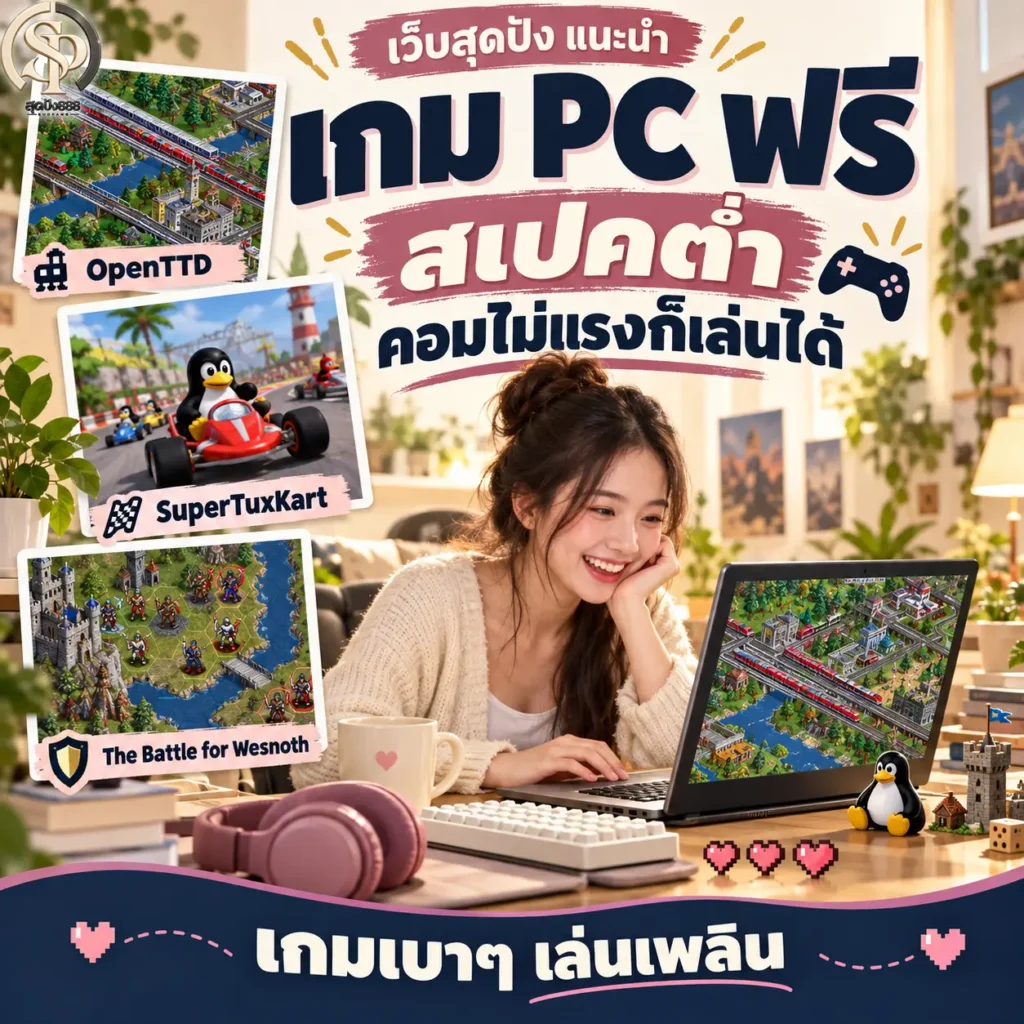 รวมเกม pc ฟรี สเปคต่ำก็เล่นได้ 2026