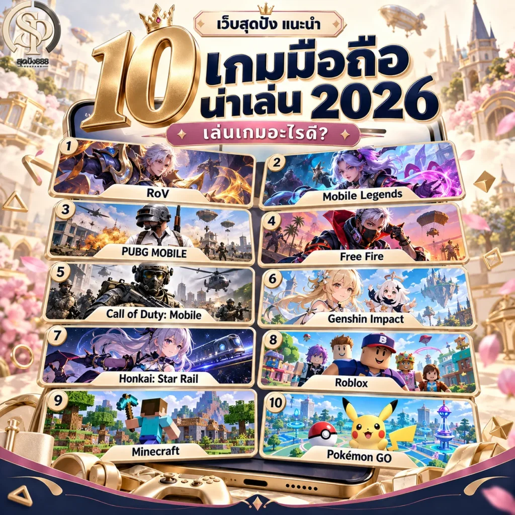 แนะนำ 10 เกมมือถือน่าเล่น 2026