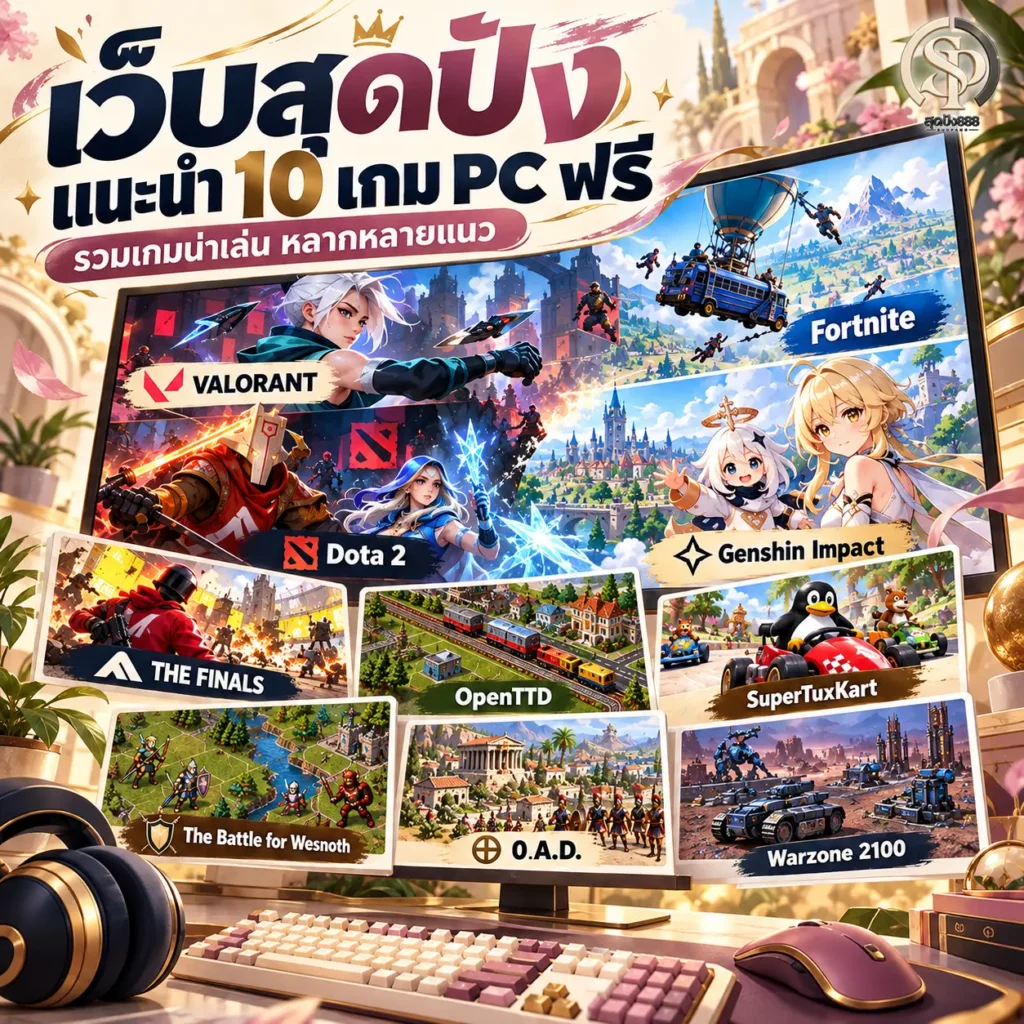 แนะนำ10เกม pc ฟรี ปี2026